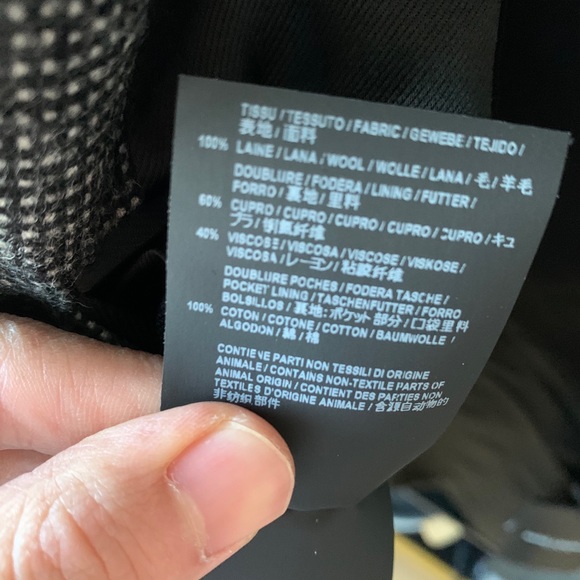 Saint Laurent 19SS Grey Checked Wool Coat - Picture 9 of 9